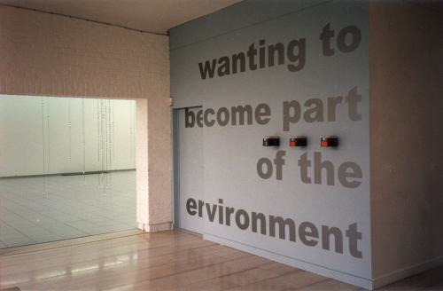 Wanting to Become Part of the Environment, Deurle (July 9 - September 17, 2000). Picture: Els Opsomer.